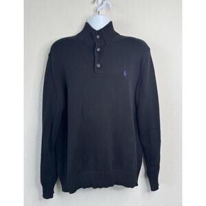 Polo Ralph Lauren Sweater Knit Henley Heavyweight‎ Mock Neck Men’s XL Outdoor